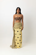Spot Saree Skirt Butter